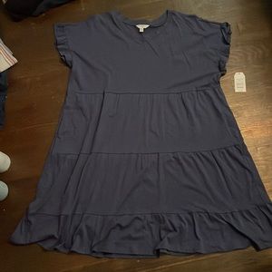time and tru navy dress xxl